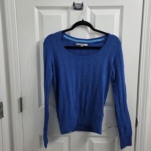 2009 Old Navy Blue Cable Knit Sweater